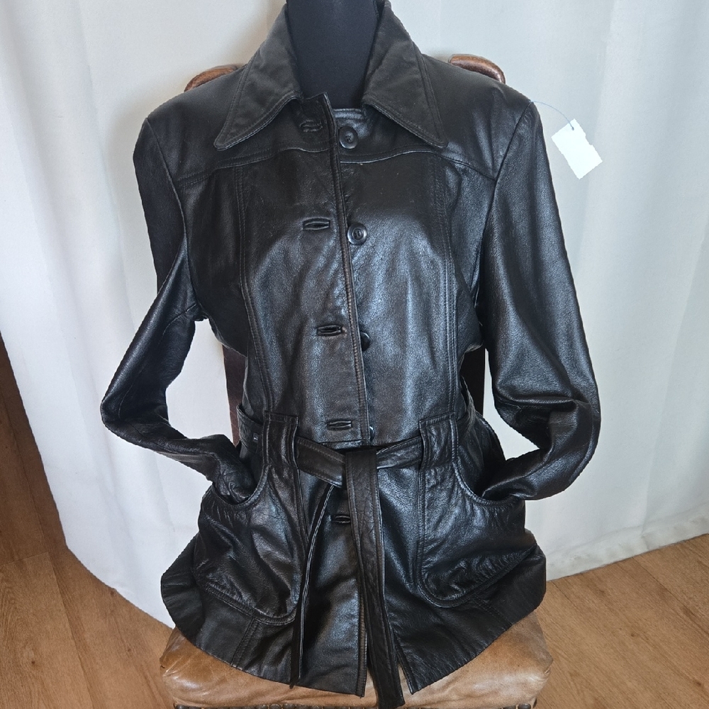 Maxima Leather Jacket Black Motorcycle Style